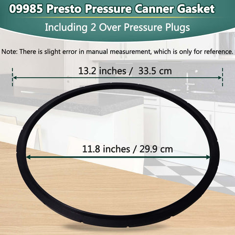 Compatibility with multiple Presto models covers 16 to 23-quart sizes.