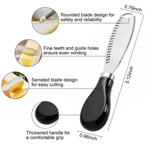 WERTIOO 3-in-1 stainless steel spreader for easy serving.