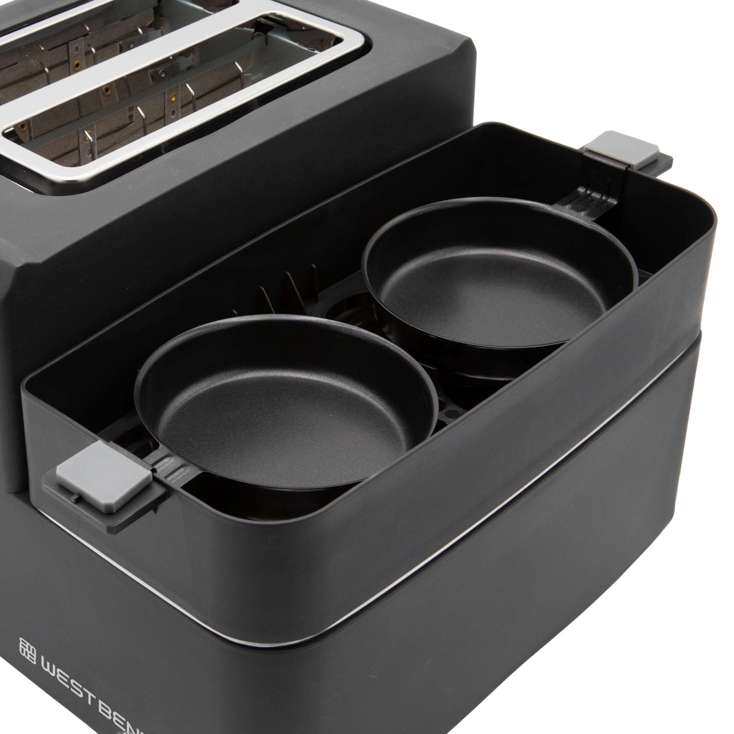 West Bend Breakfast Station warming tray for precooked toppings and sides.