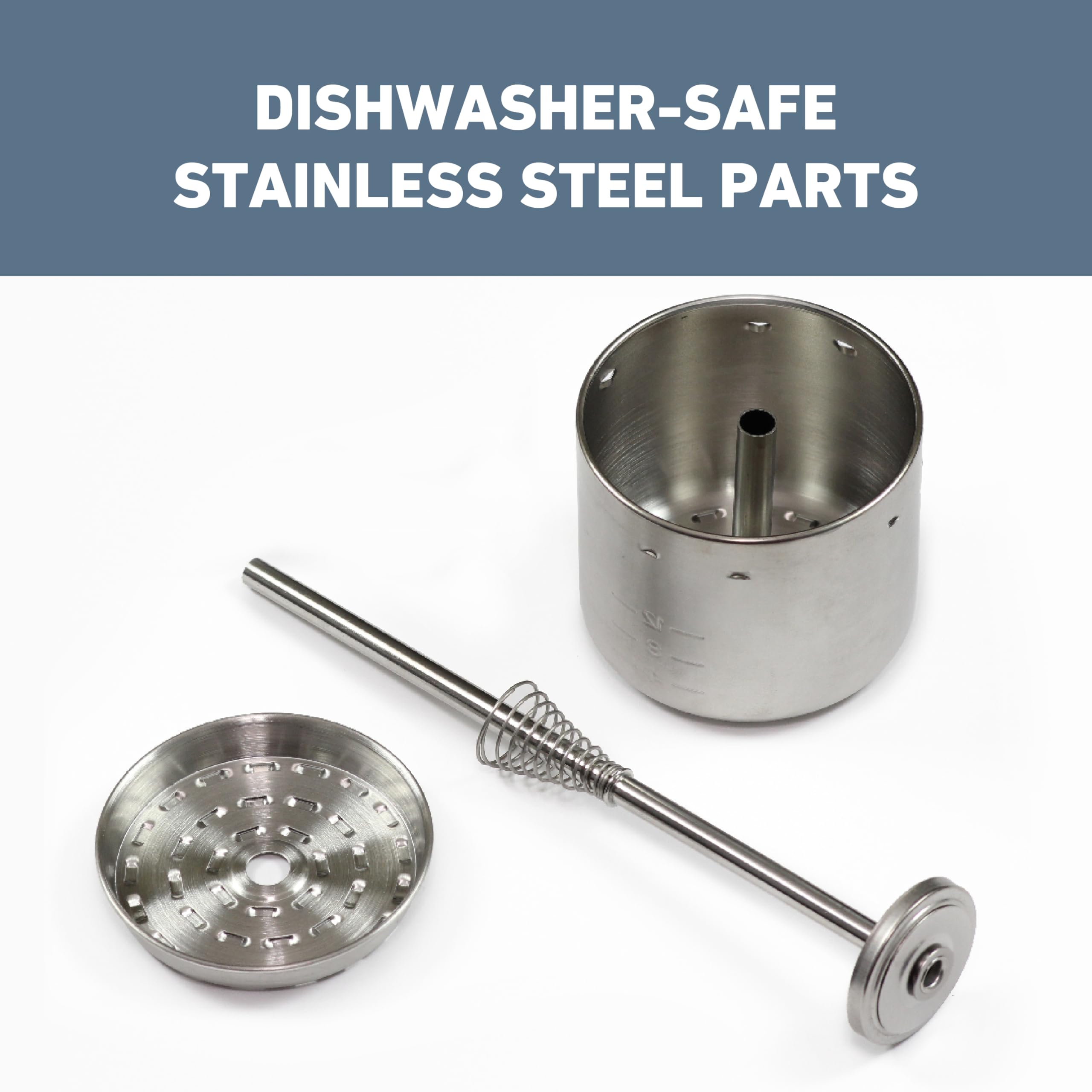 West Bend percolator dishwasher-safe parts for easy cleanup.