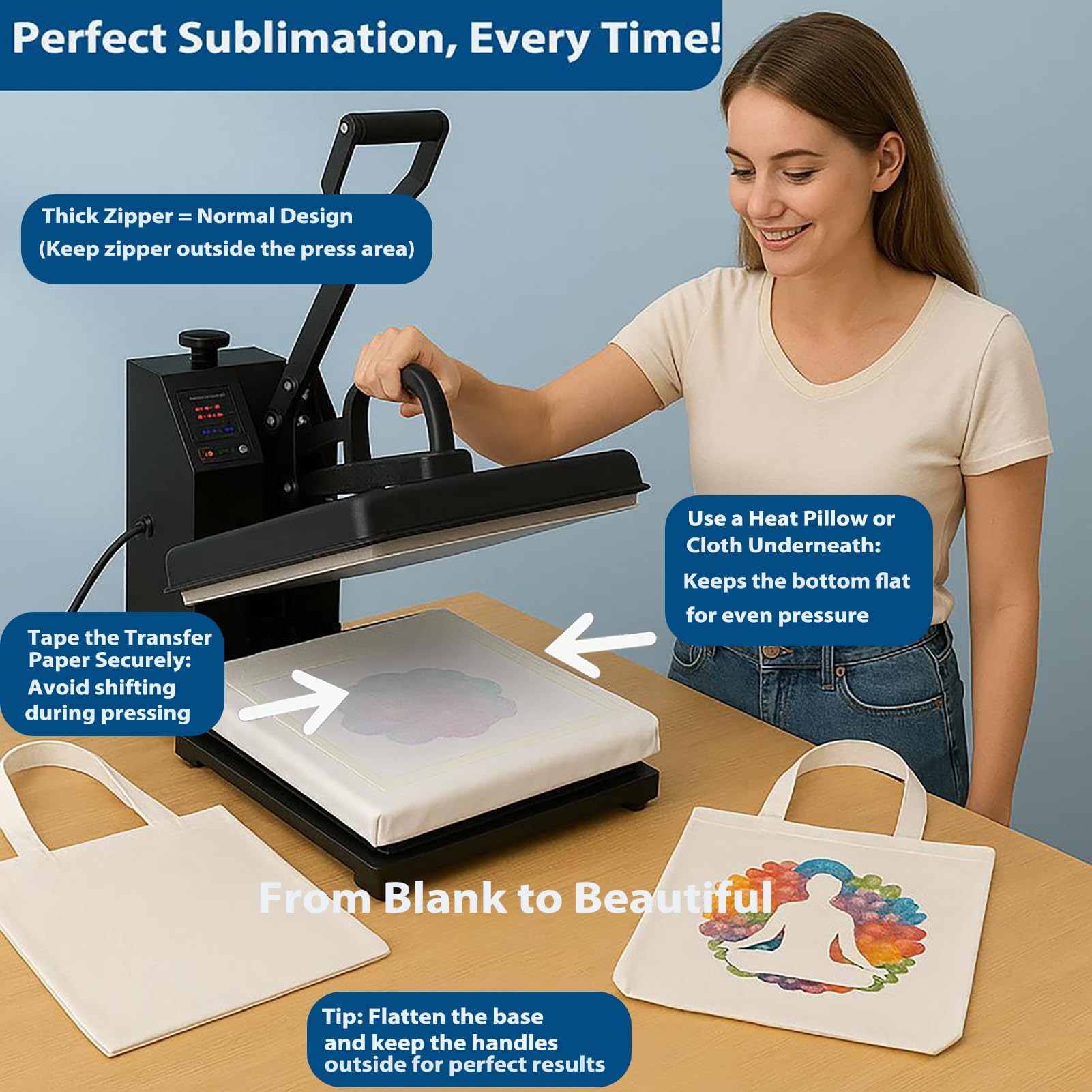 WeStar heavy-duty tote supports up to 50 lbs for groceries and work.