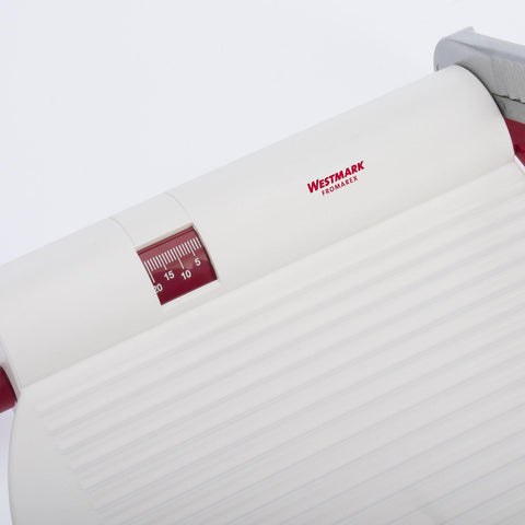 Westmark cheese slicer ABS base offers sturdy countertop support.