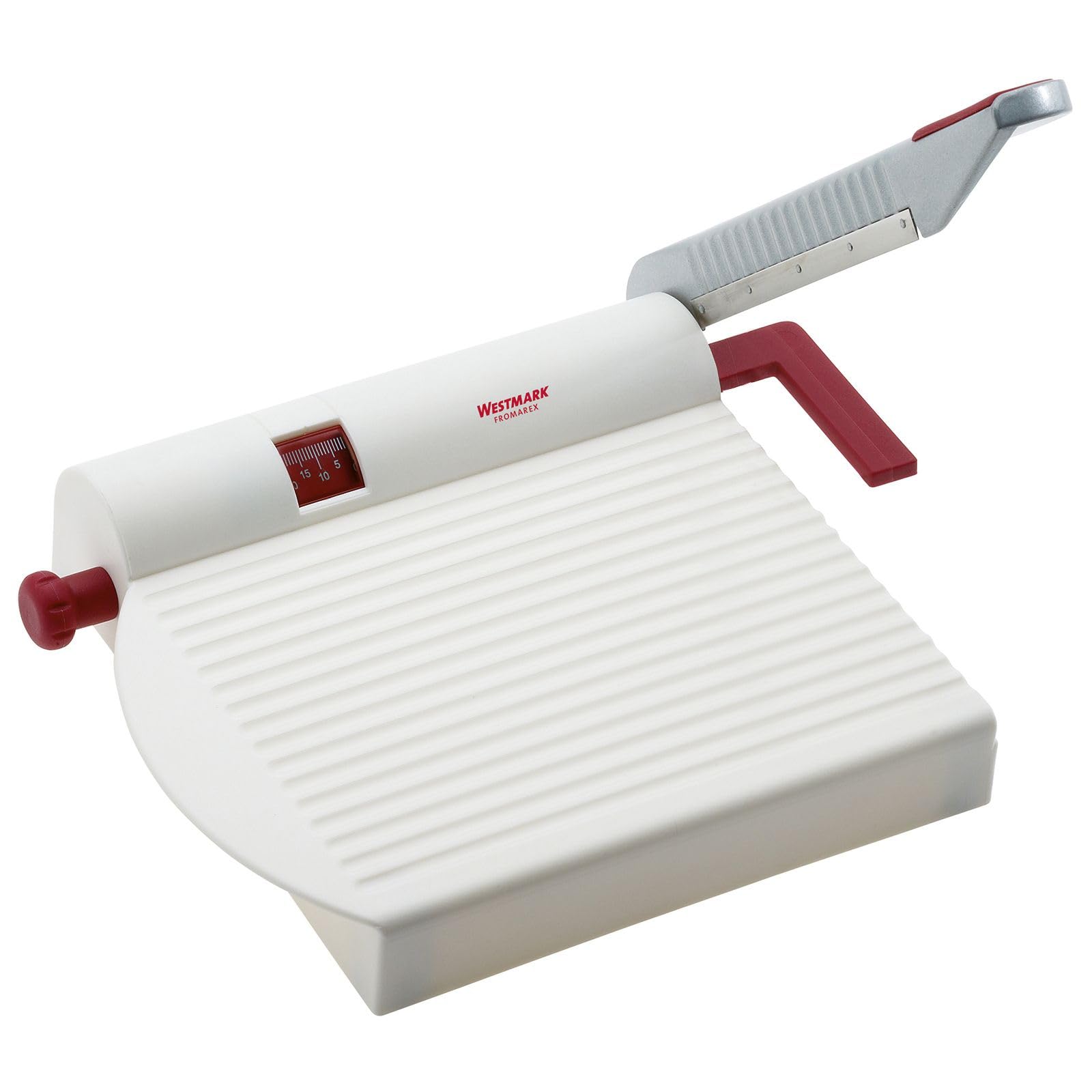 Westmark cheese slicer with a stainless steel blade for precise cuts.
