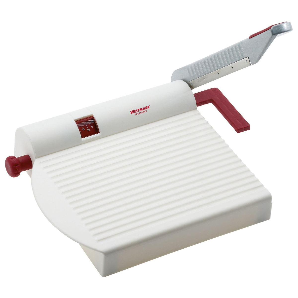 Westmark cheese slicer with a stainless steel blade for precise cuts.