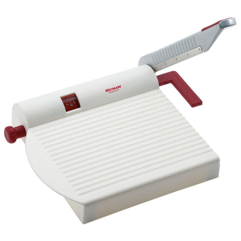 Westmark cheese slicer with a stainless steel blade for precise cuts.