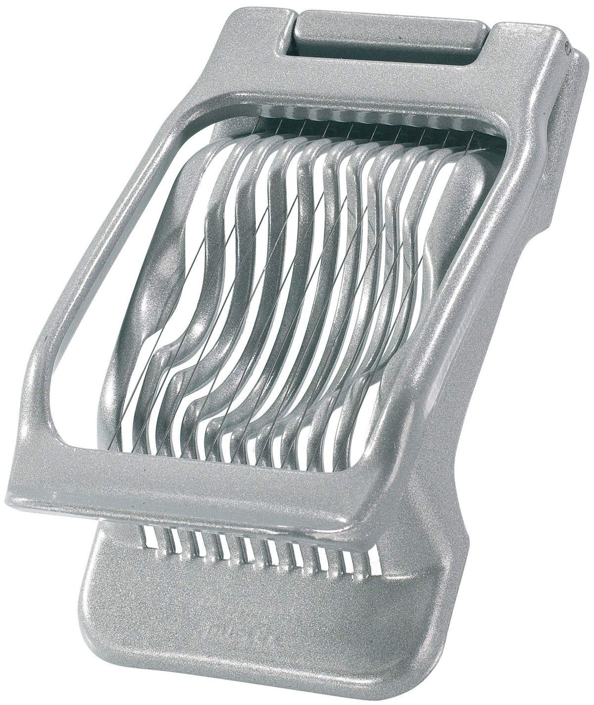 Westmark egg slicer with stainless steel wires for precise, even slices.