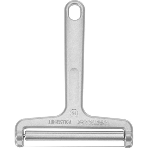 Ergonomic cast aluminum handle on Westmark slicer