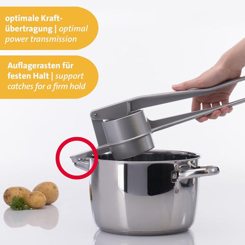 Westmark Spaetzle Classic large-capacity press supports more portions.