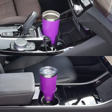 Wetoweto 20oz tumbler purple dishwasher-safe design for easy cleaning.