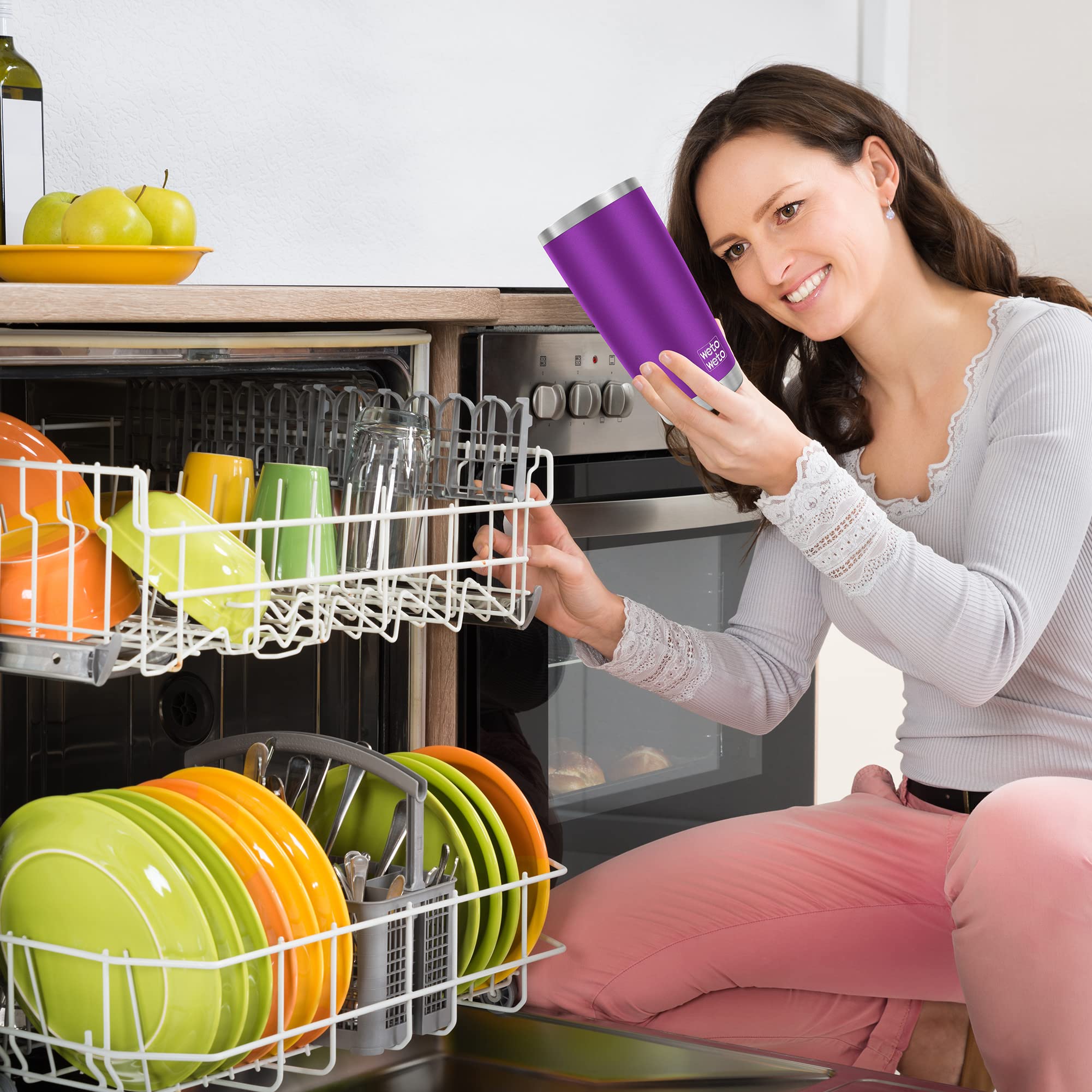 Wetoweto 20oz tumbler purple gift-ready packaging suits gifting occasions.