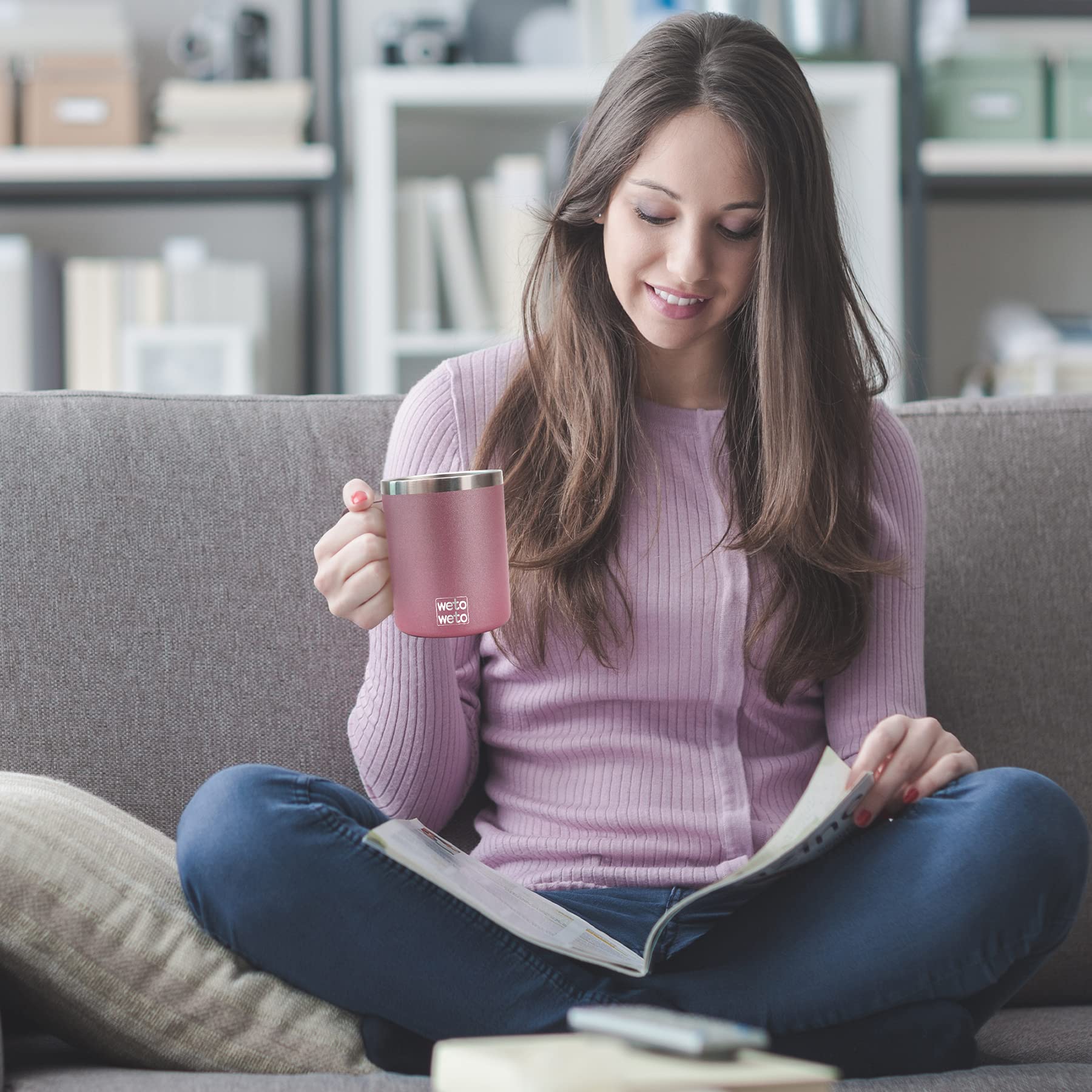 WETOWETO mug is dishwasher-safe with a non-sweat exterior.
