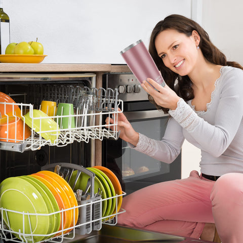 WETOWETO travel-ready rose gold mug designed for on-the-go beverages.