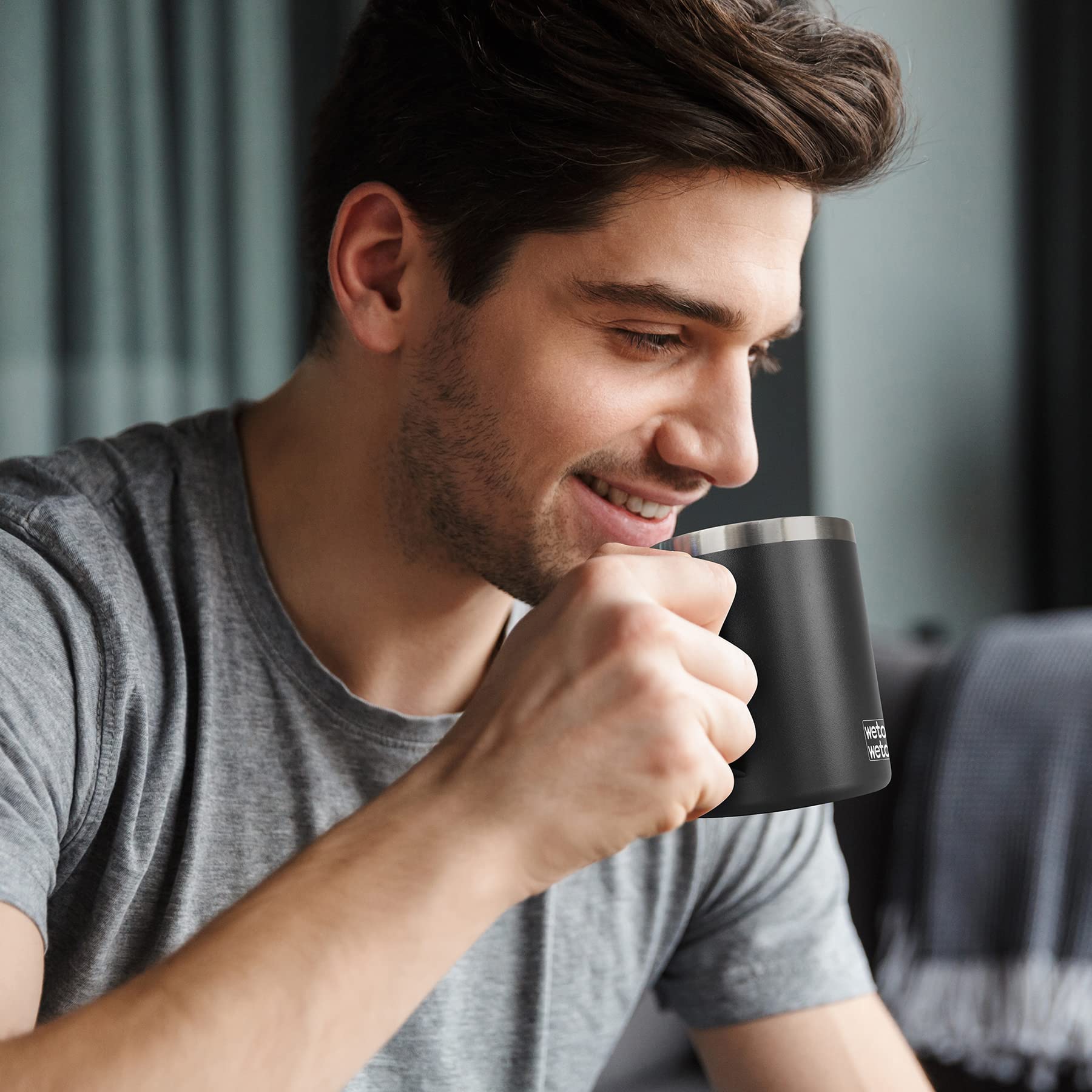 Travel-ready WETOWETO mug, compact and versatile for home, office, or trips.