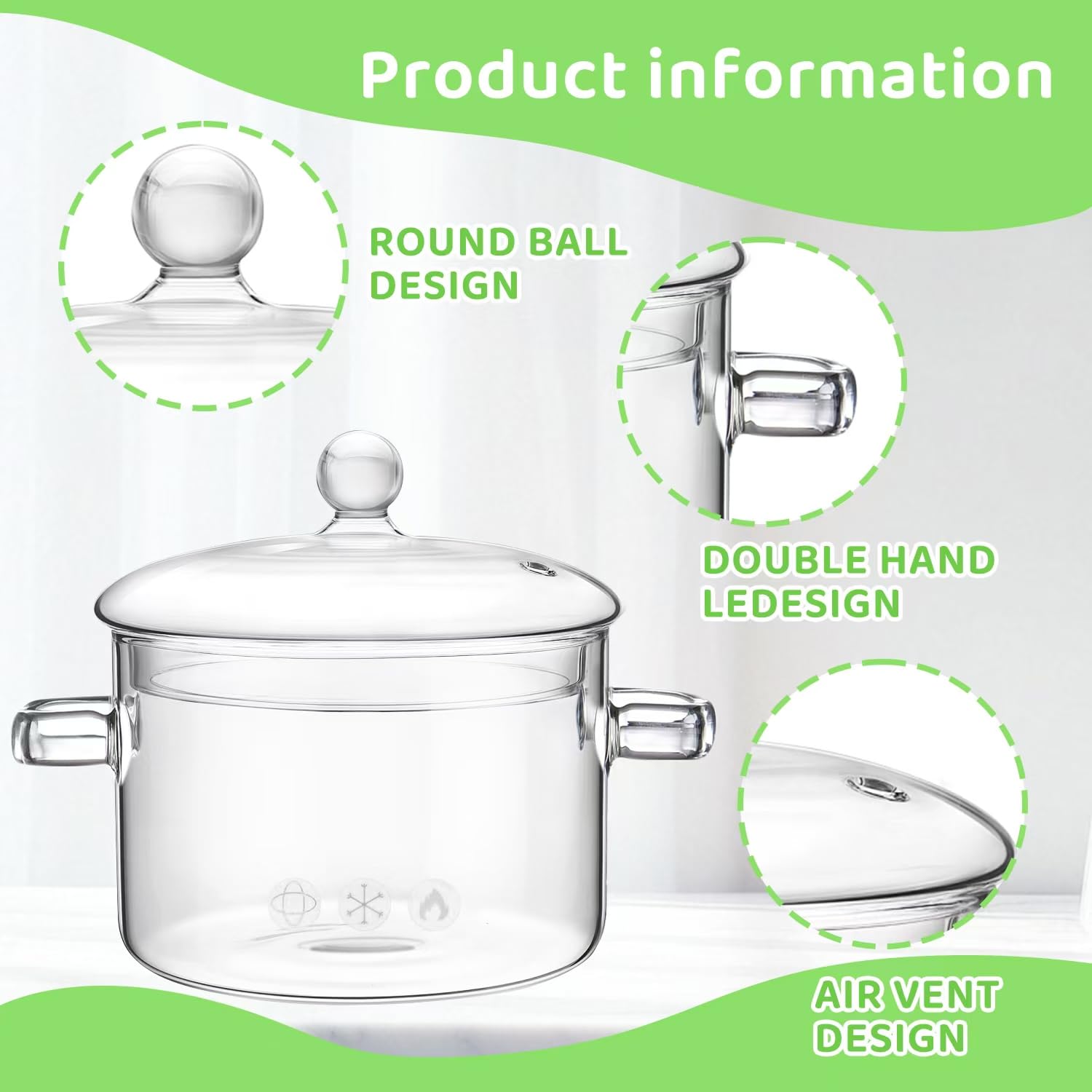 Wetpyaks glass pot with noodles shows versatile stove-top cooking.