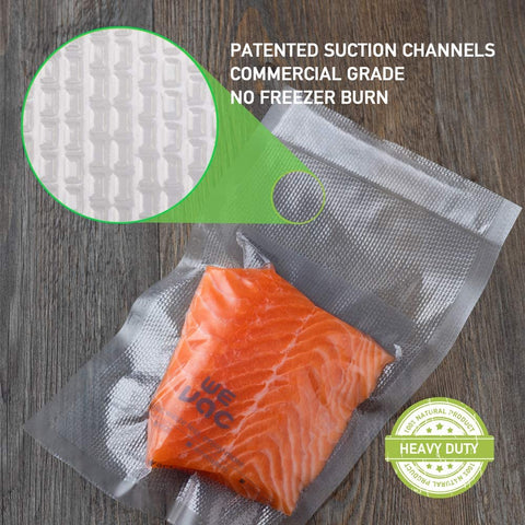 Wevac 11x100 roll-keeper with cutter box enables precise cuts for recipes.
