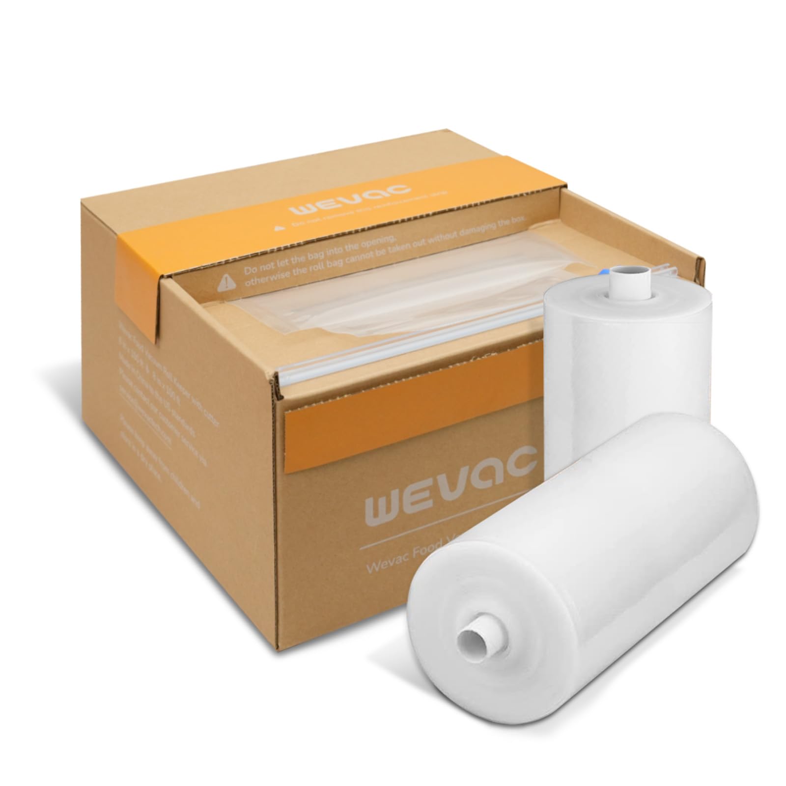 Wevac 6in x 100ft roll with cutter showing strong suction channels.