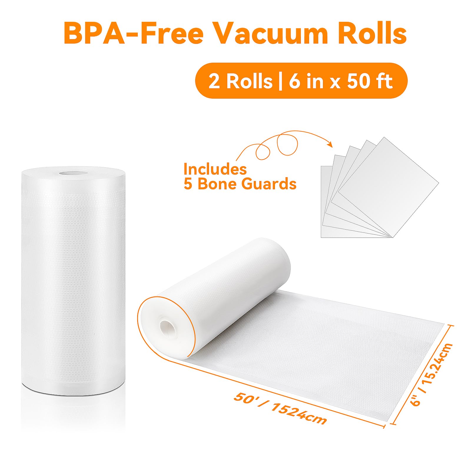 Wevac embossed channels on bags improve suction and preserve freshness
