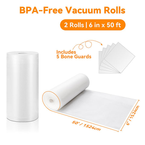 Wevac embossed channels on bags improve suction and preserve freshness