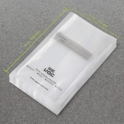 Wevac bag design featuring puncture prevention for durable storage