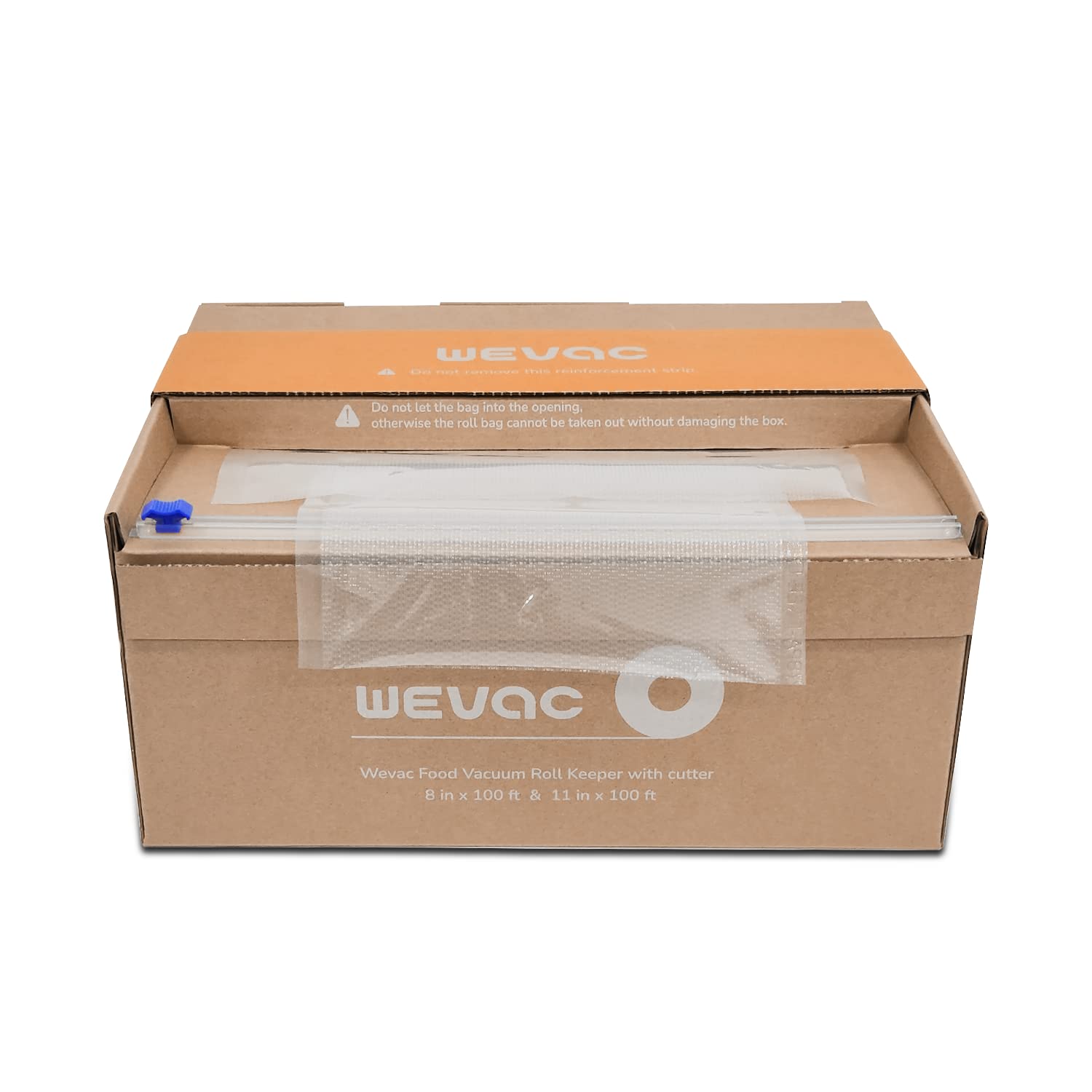Wevac BPA-free storage rolls keep foods safe for freezing.