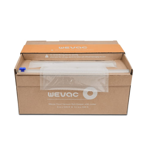 Wevac BPA-free storage rolls keep foods safe for freezing.