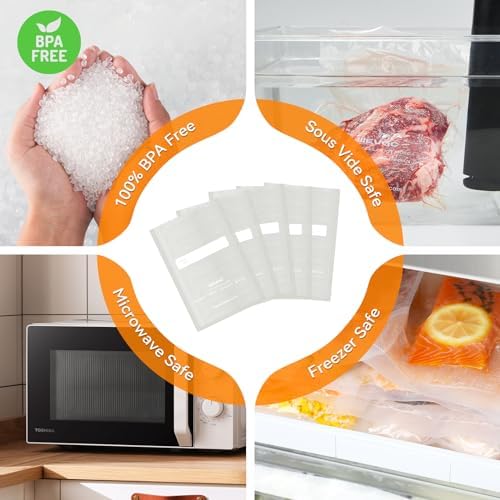 Wevac BPA-free bags support safe food storage.