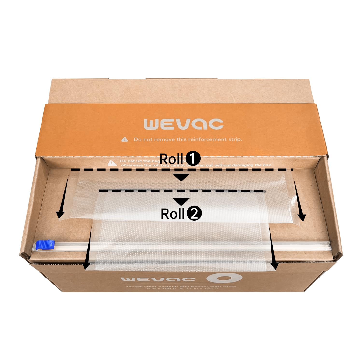 Wevac compatible with all vacuum sealers gives flexible kitchen options.