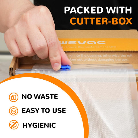 Wevac embossed channels maximize suction for reliable seals