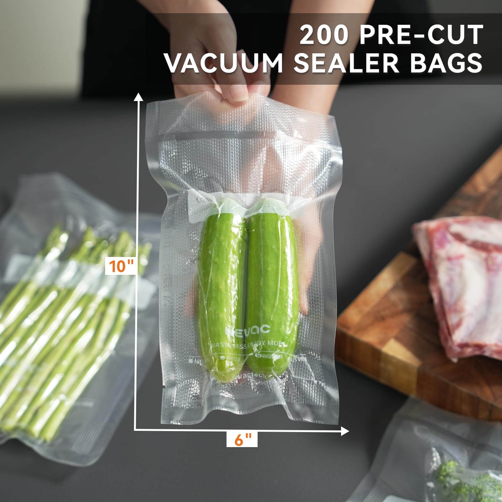Wevac storage box keeps bags clean and accessible.