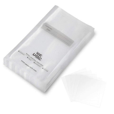 Wevac vacuum sealer bags with embossed channels for stronger seals and fresher storage.
