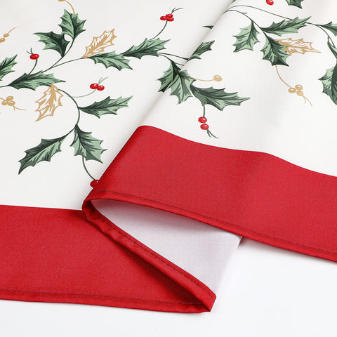 Wewoch water-resistant polyester tablecloth protects your table during meals