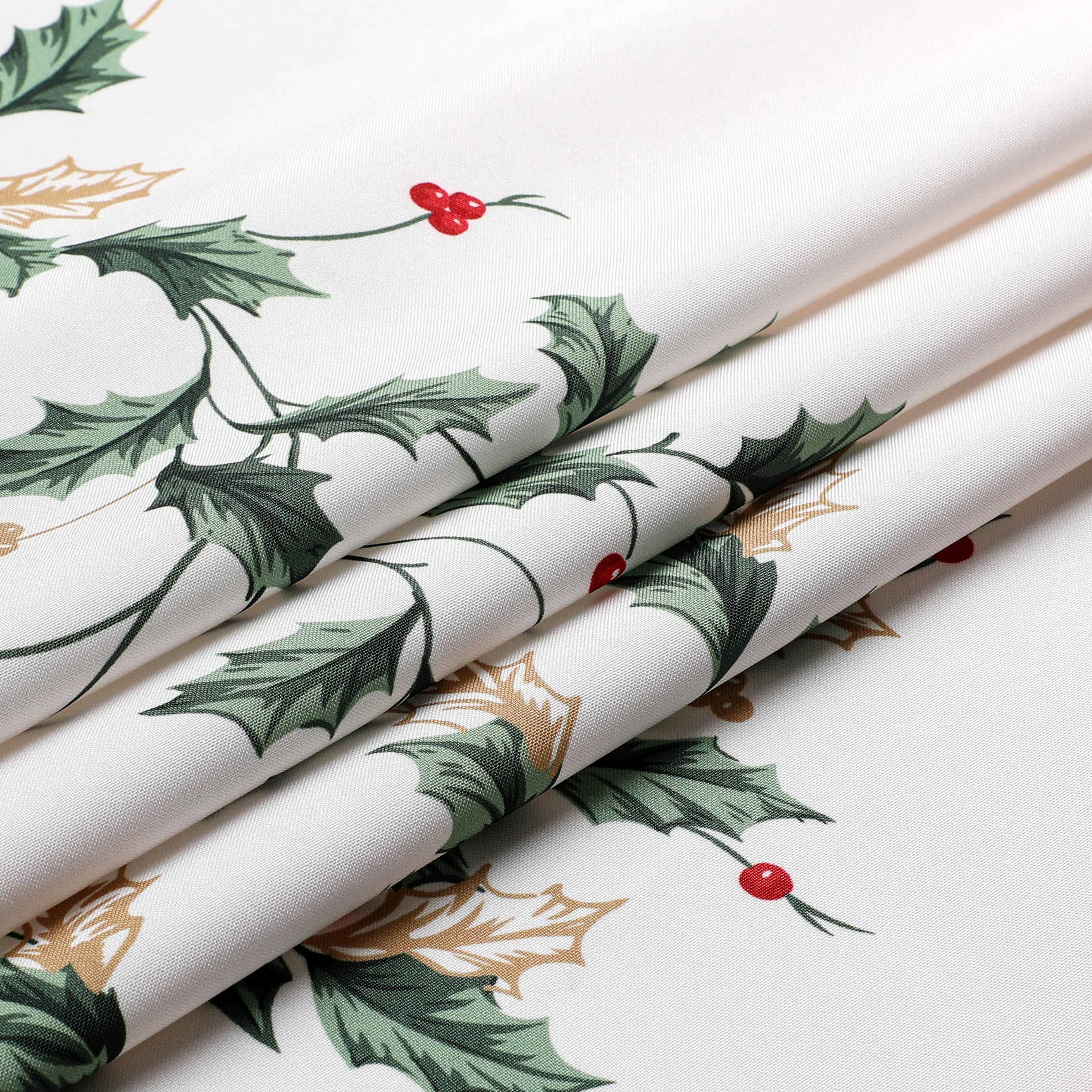 Wewoch wrinkle-resistant fabric keeps the tablecloth looking tidy