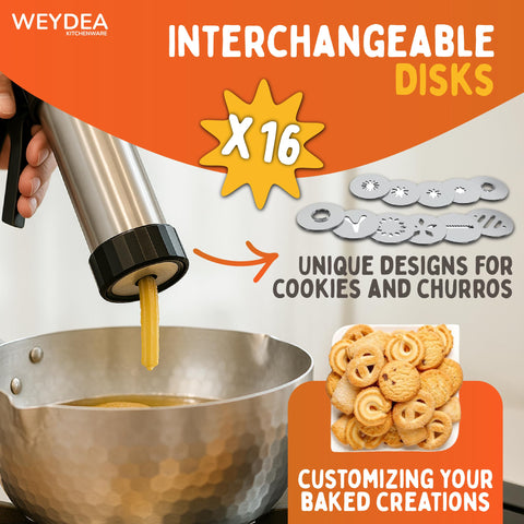 WEYDEA churro piping bag and tip for authentic home churros results