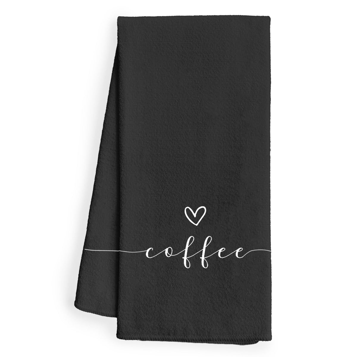 WFSM coffee decor towel with chenille softness for gentle handling and quick drying.
