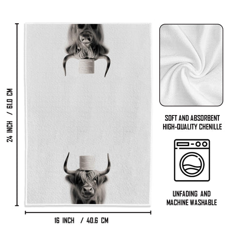 WFSM cow towel set enhances surfaces with soft texture and quick-drying performance