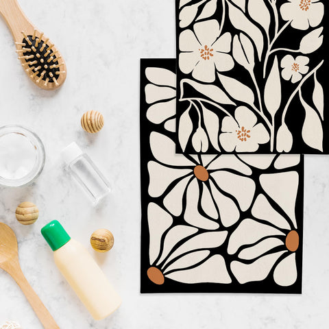 WFSM kitchen decor scene with towels enhances a chic home vibe.