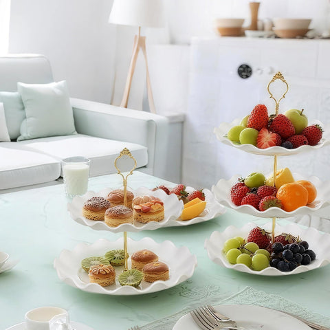 Wgbon rectangle dessert tray white 6-pack for pastries