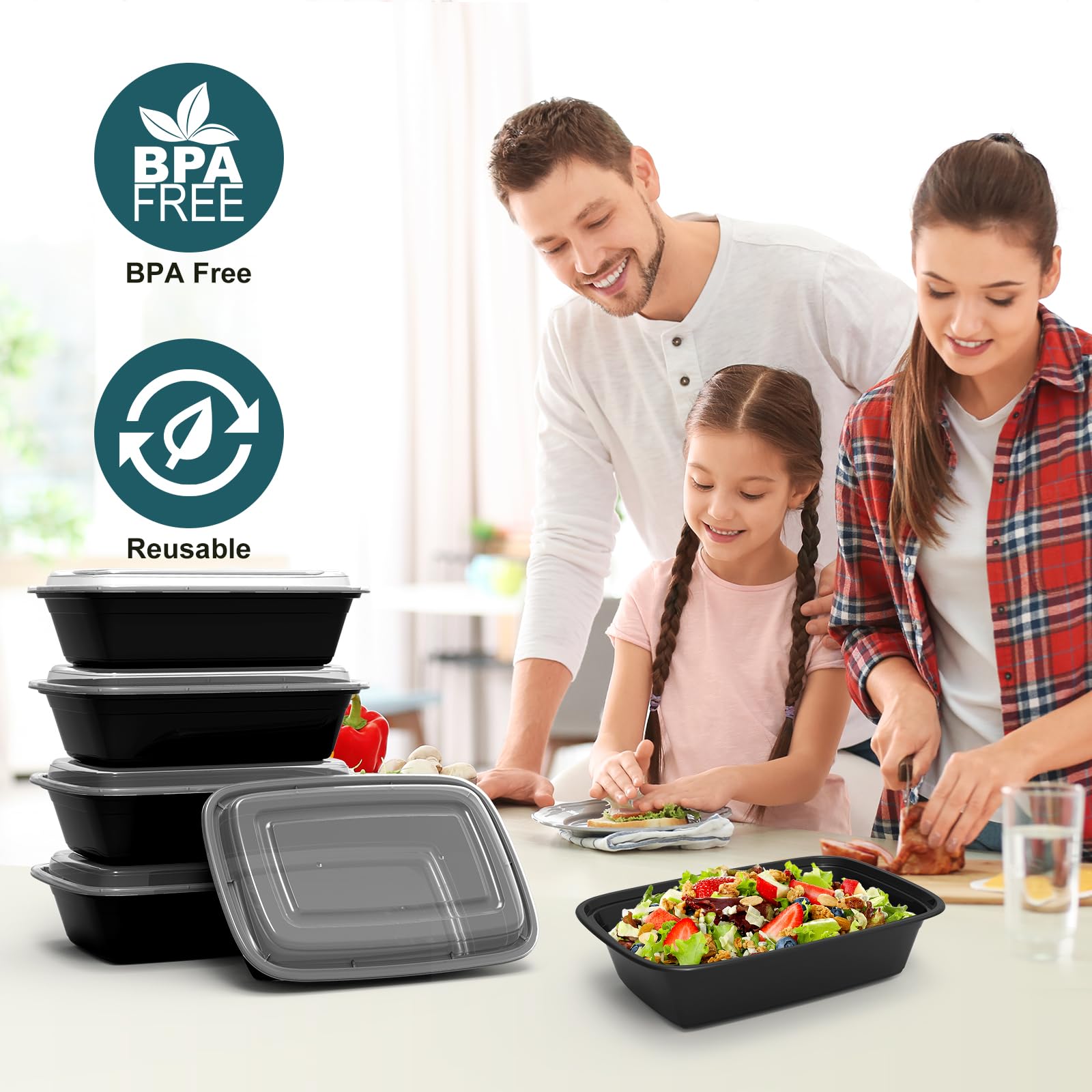 WGCC freezer-safe meal prep containers preserve flavor when frozen.