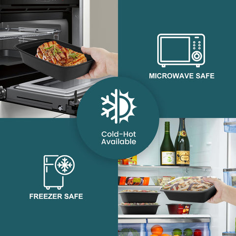 WGCC microwave-safe containers for quick reheating at home, work, or campus.