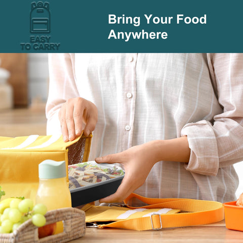 WGCC to-go containers with lids designed for mess-free transport.