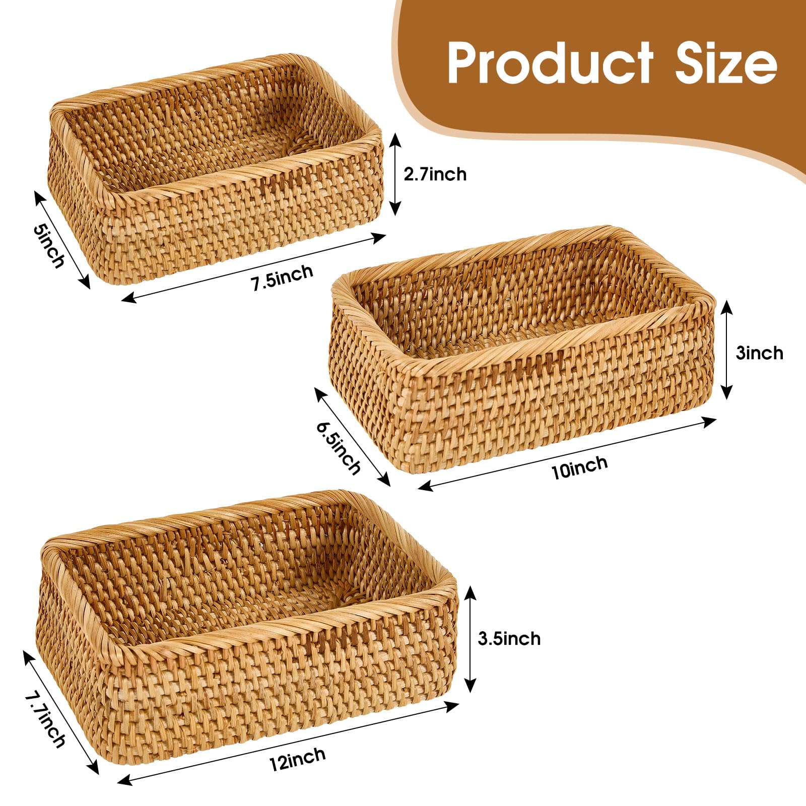 Whalehub rectangular baskets close-up of woven texture and natural tones