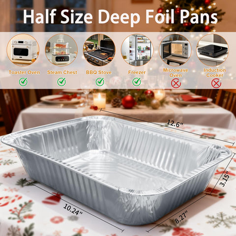 Whaleme 9x13 pans stacked to save space and prep time