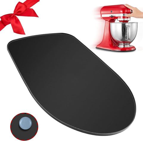 Whaleme sliding mat in use, smooth glide for easy KitchenAid access.