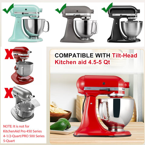 Whaleme sliding mat fits 4.5-qt KitchenAid models for close, stable support.