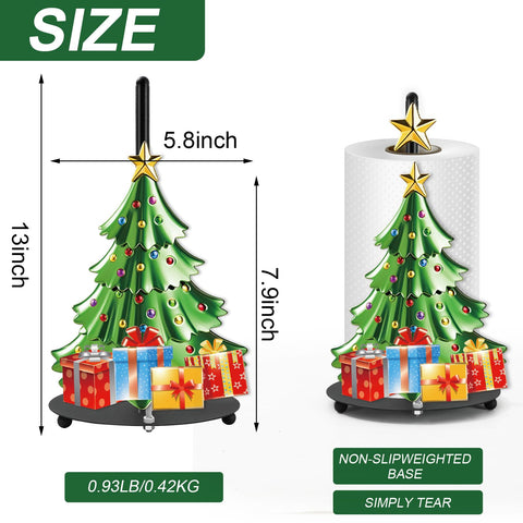 Whaline towel holder features gift boxes for festive kitchen decor.
