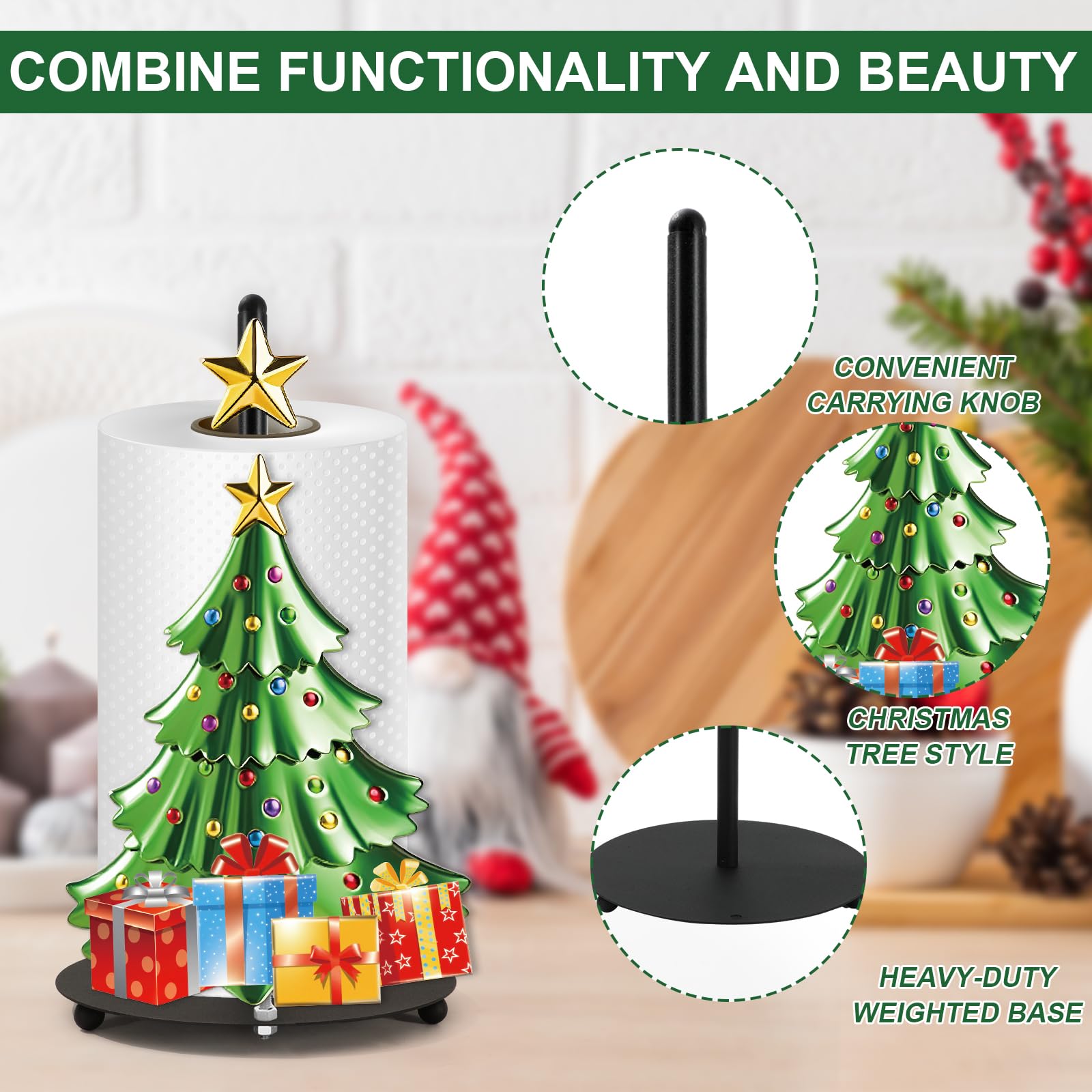 Whaline weighted base provides stability during towel changes.