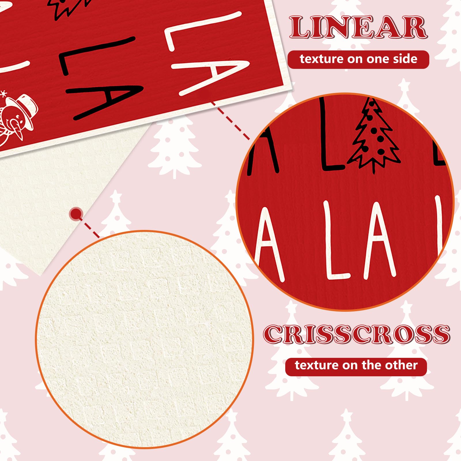 Whaline Xmas tree dishcloth design for quick drying after cooking