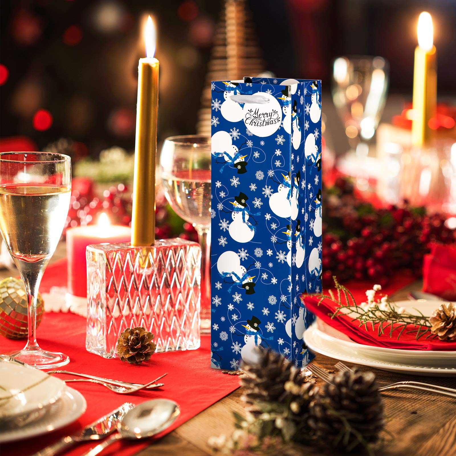 Whaline gift-ready wine bag set for holiday gifting presentation