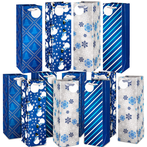 Whaline Christmas wine bag with snowman design for holiday gifting