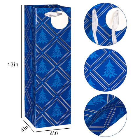 Whaline Christmas wine bag with Xmas tree motif enhances festive presentation